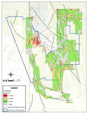 lookout mountain arsenic indicator of gold from soil samples